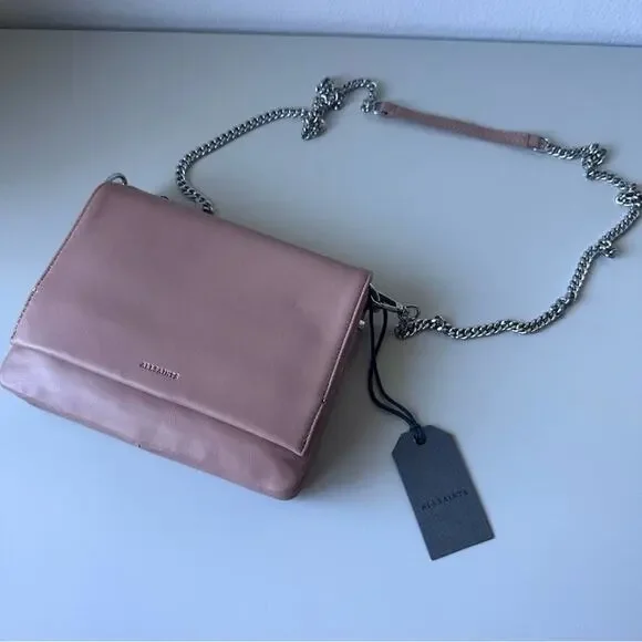 NWT AllSaints Brune Leather Shoulder Bag